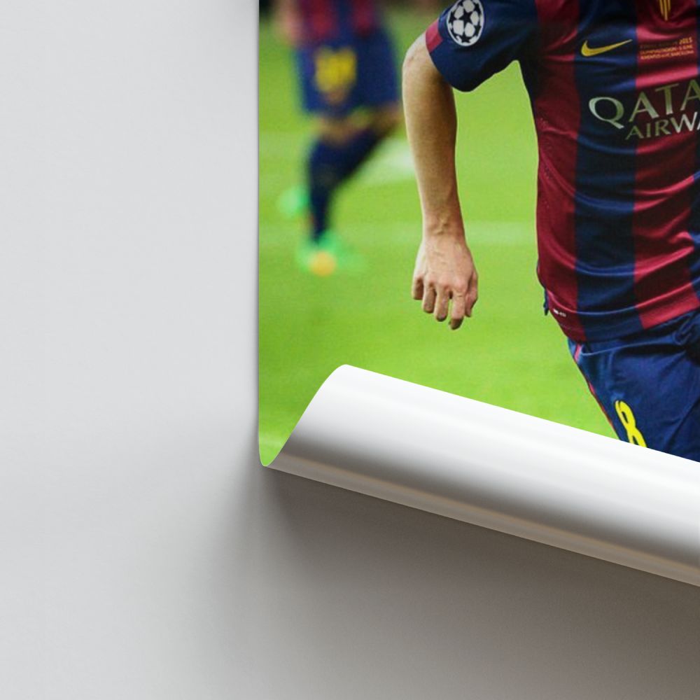 Poster Andrés Iniesta Ballon