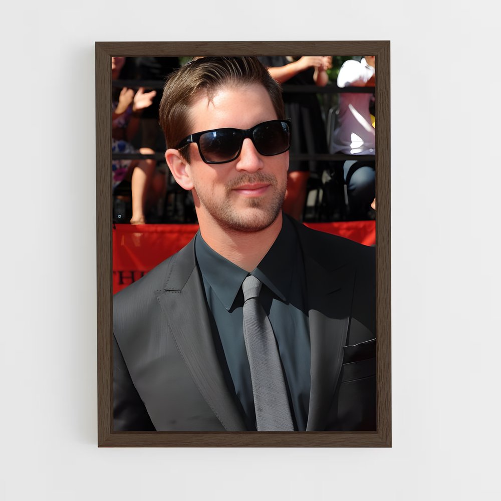 ap-aaron rodgers-2 cadre Bois foncé