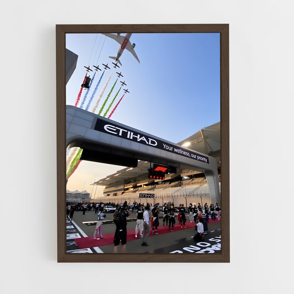 ap-abu dhabi grand prix-4 cadre Bois foncé