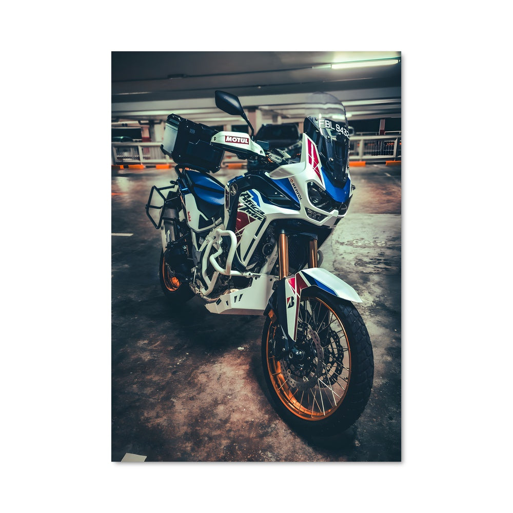 Poster Aventure en Bleu