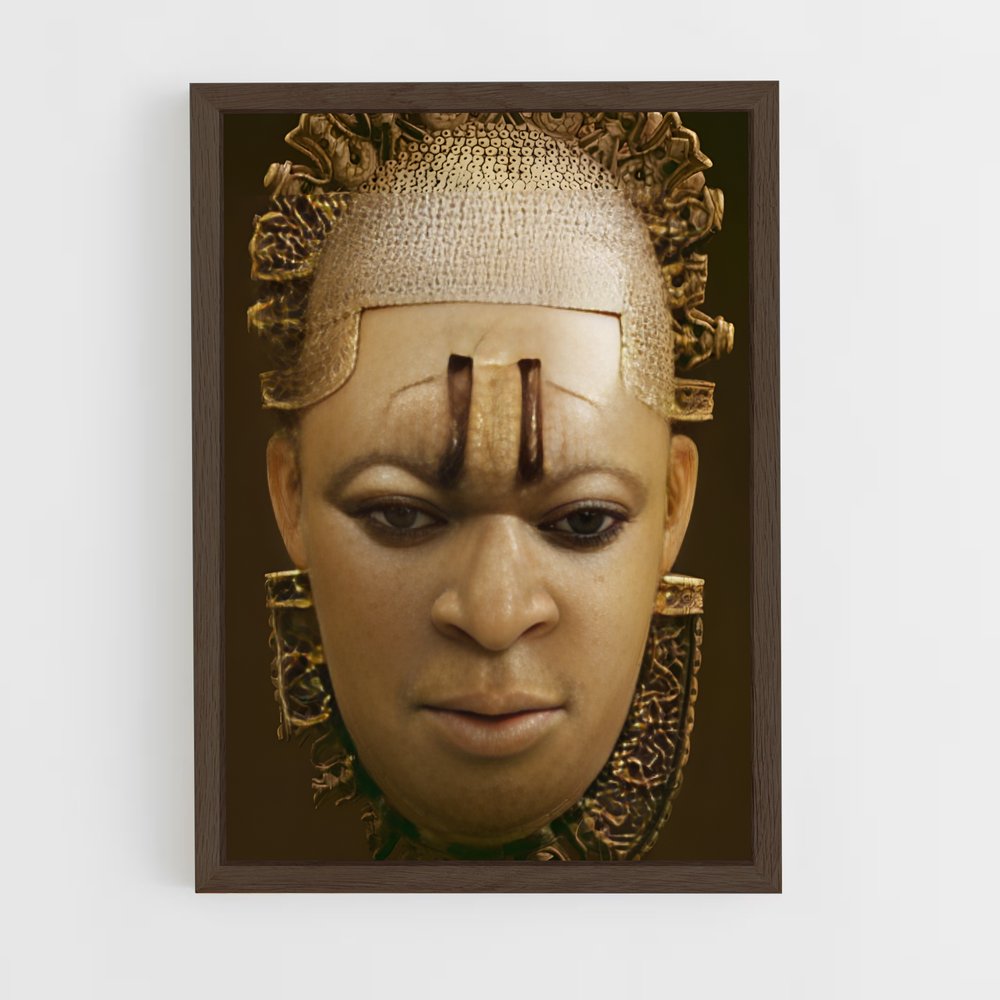 ap-african masks-3 cadre Bois foncé