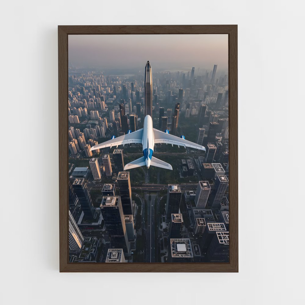 ap-airbus a380-4 cadre Bois foncé