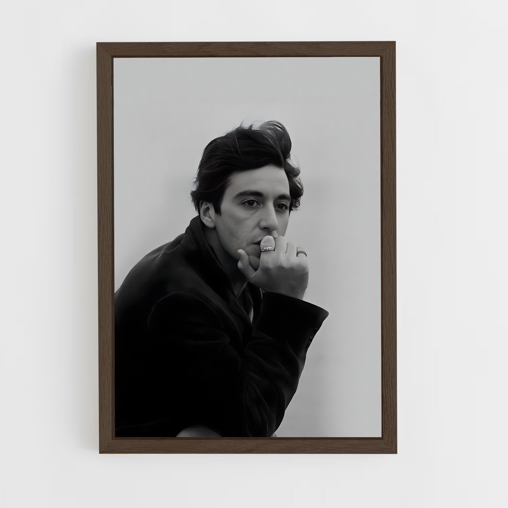 ap-al pacino-6 cadre Bois foncé