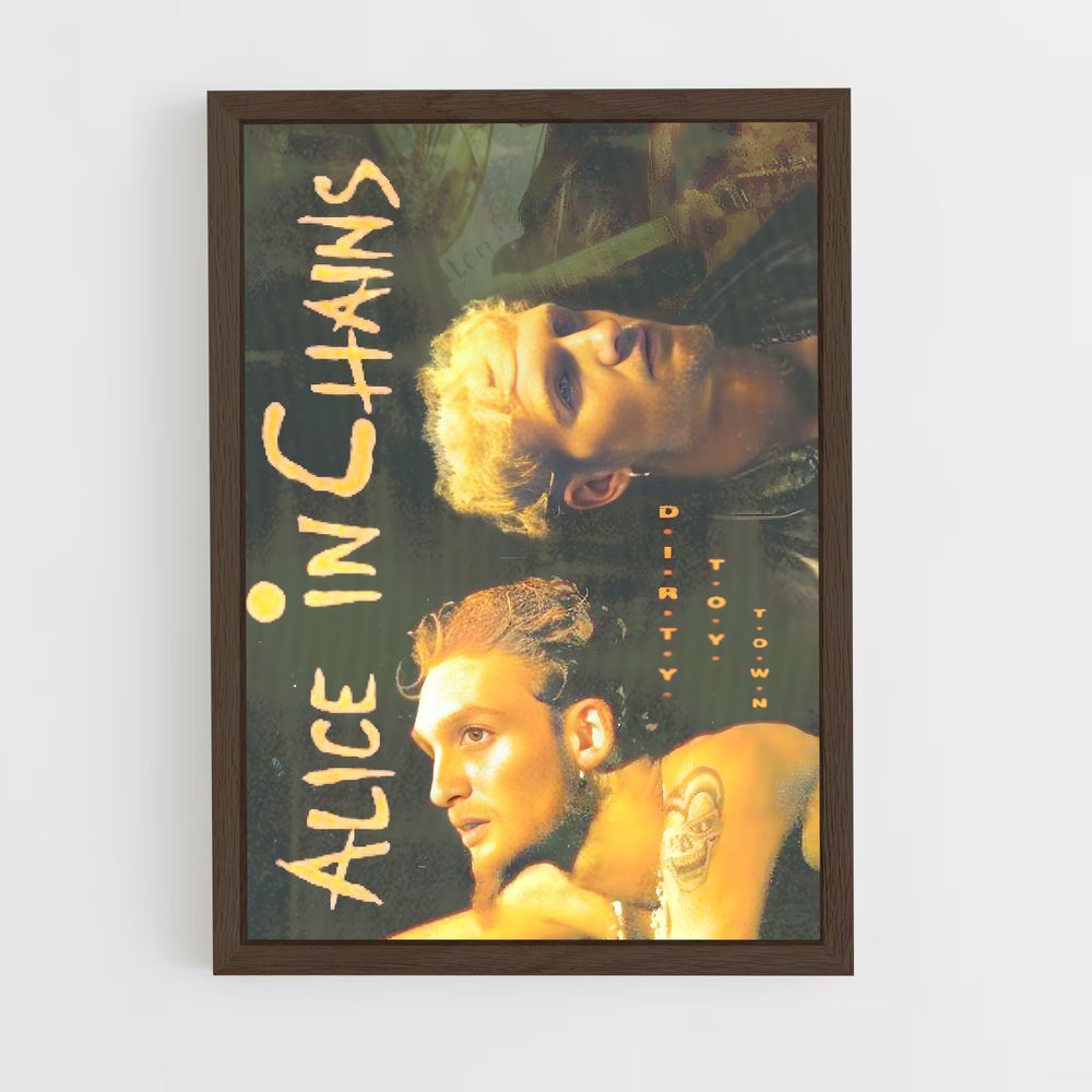 ap-alice in chains-2 cadre Bois foncé
