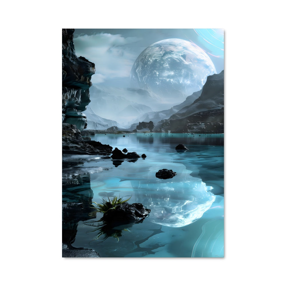 Poster Lune Émeraude