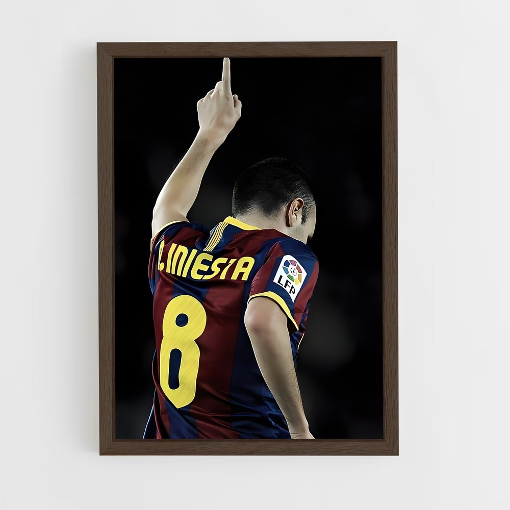 ap-andres iniesta-1 cadre Bois foncé