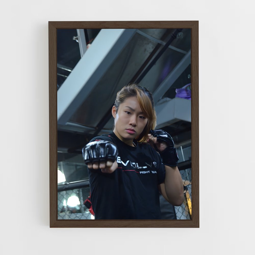 ap-angela lee-1 cadre Bois foncé