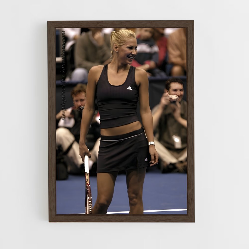ap-anna kournikova-5 cadre Bois foncé