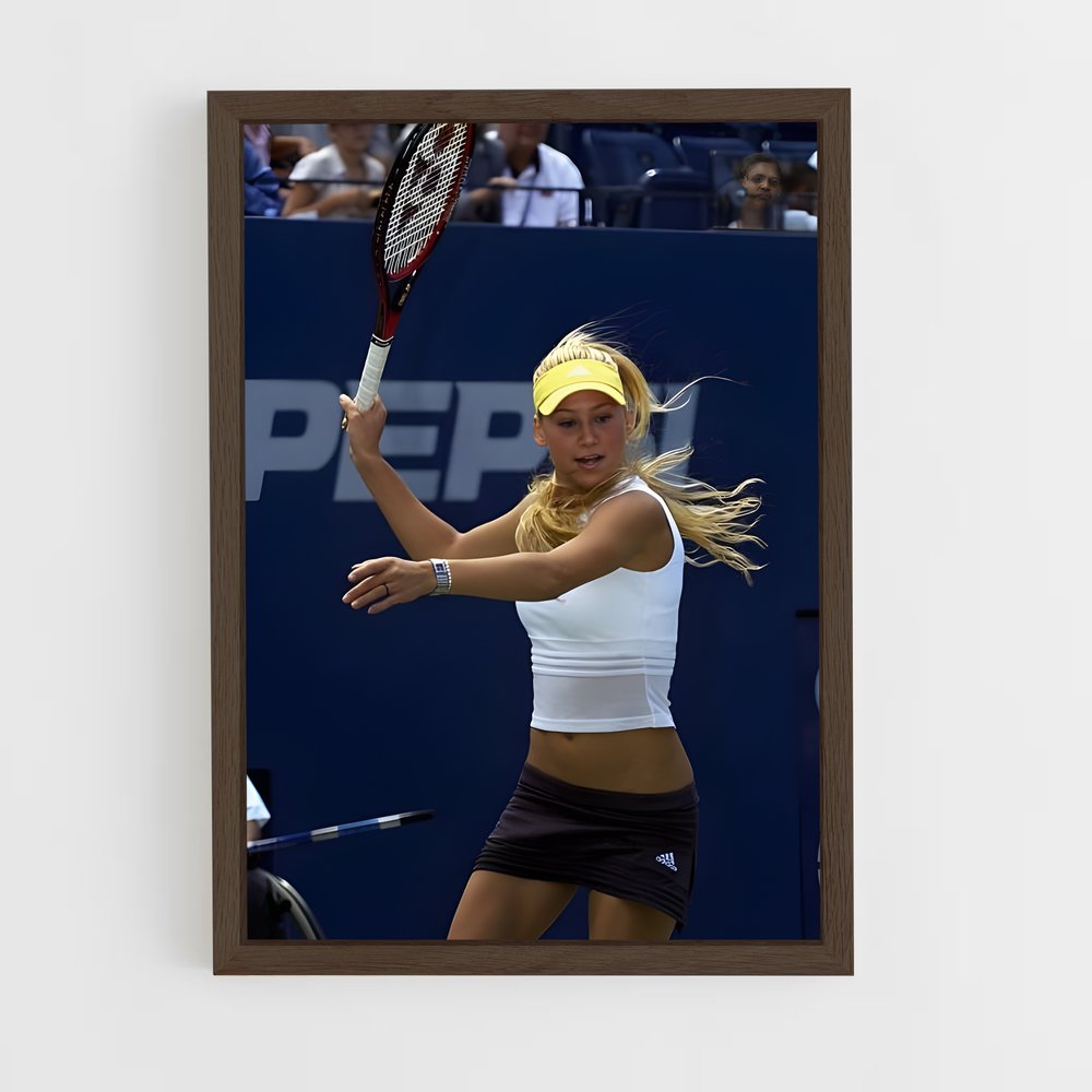 ap-anna kournikova-6 cadre Bois foncé