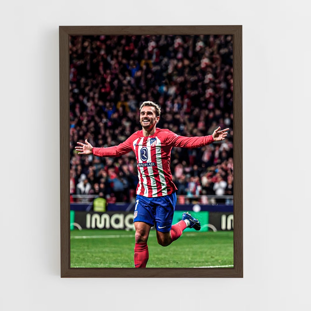 ap-antoine griezmann-11 cadre Bois foncé