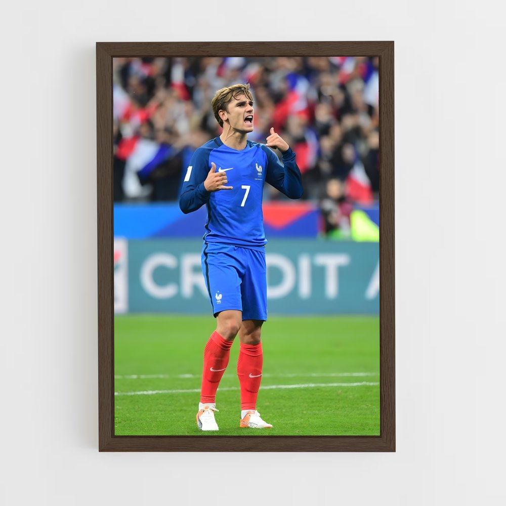 ap-antoine griezmann-2 cadre Bois foncé