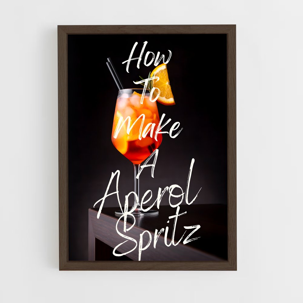 ap-aperol spritz-8 cadre Bois foncé