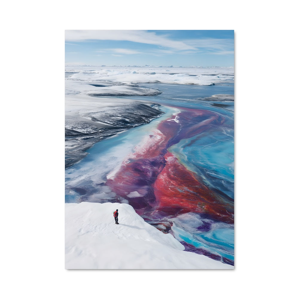 Poster Peinture Glacée