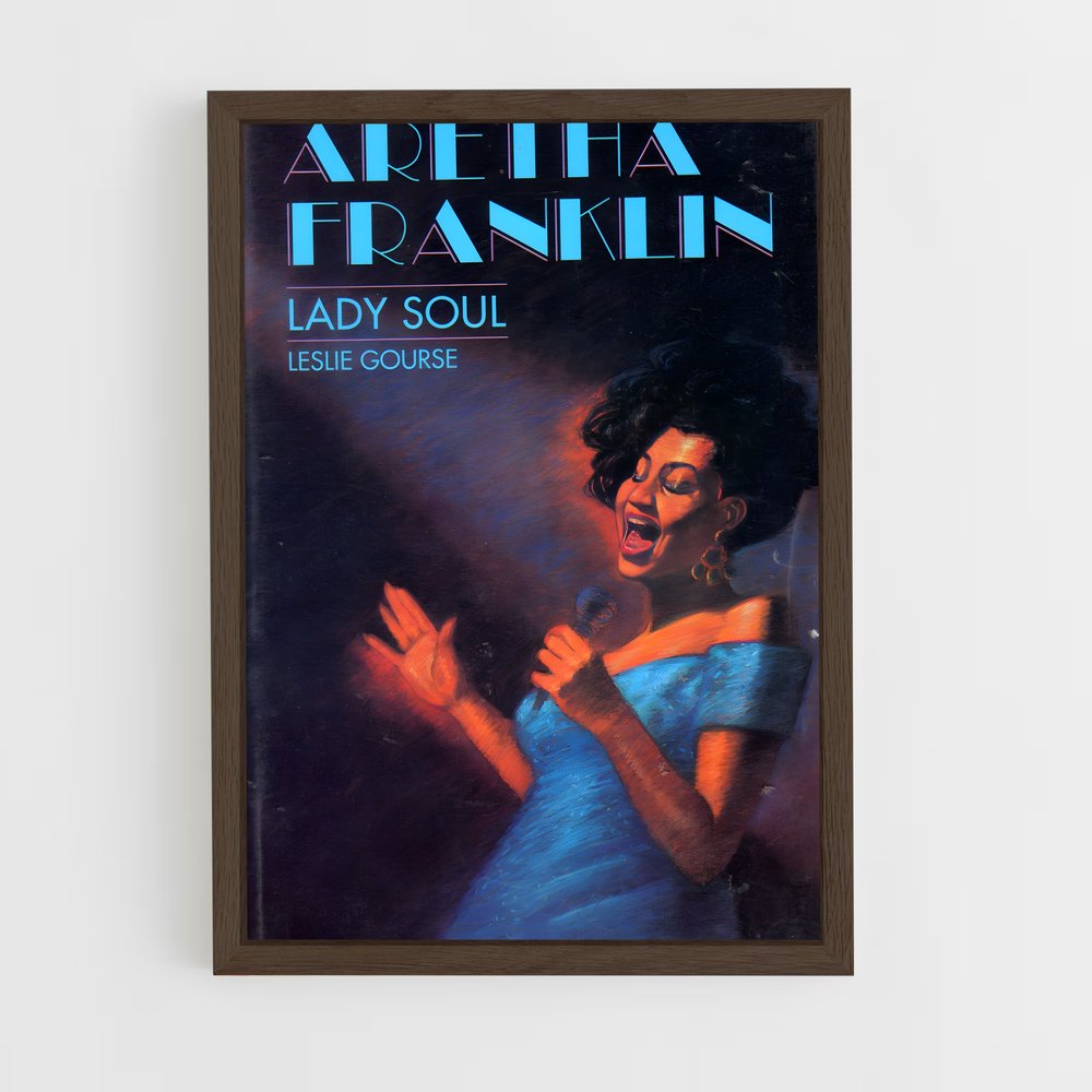 ap-aretha franklin-4 cadre Bois foncé