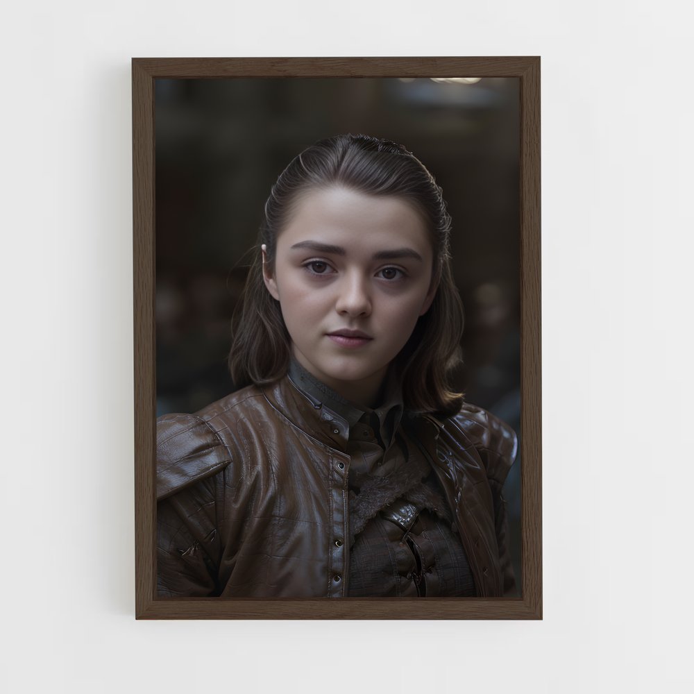 ap-arya stark-6 cadre Bois foncé