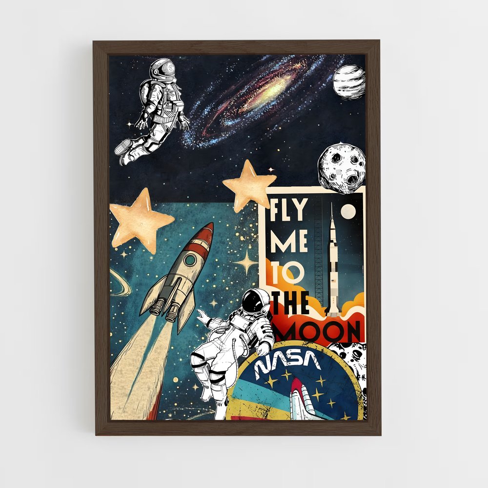 ap-astronaut-6 cadre Bois foncé