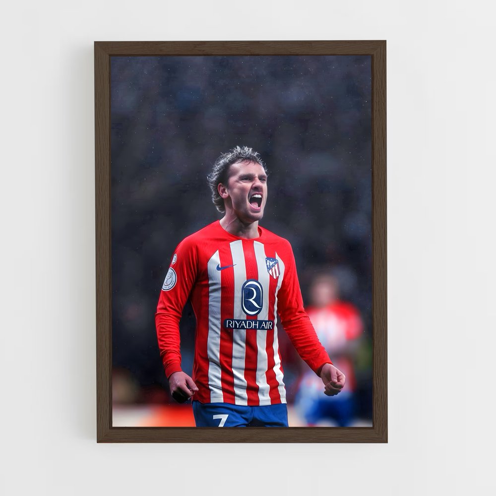 ap-atletico madrid cf-7 cadre Bois foncé