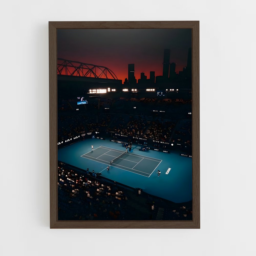 ap-australian open tennis-2 cadre Bois foncé