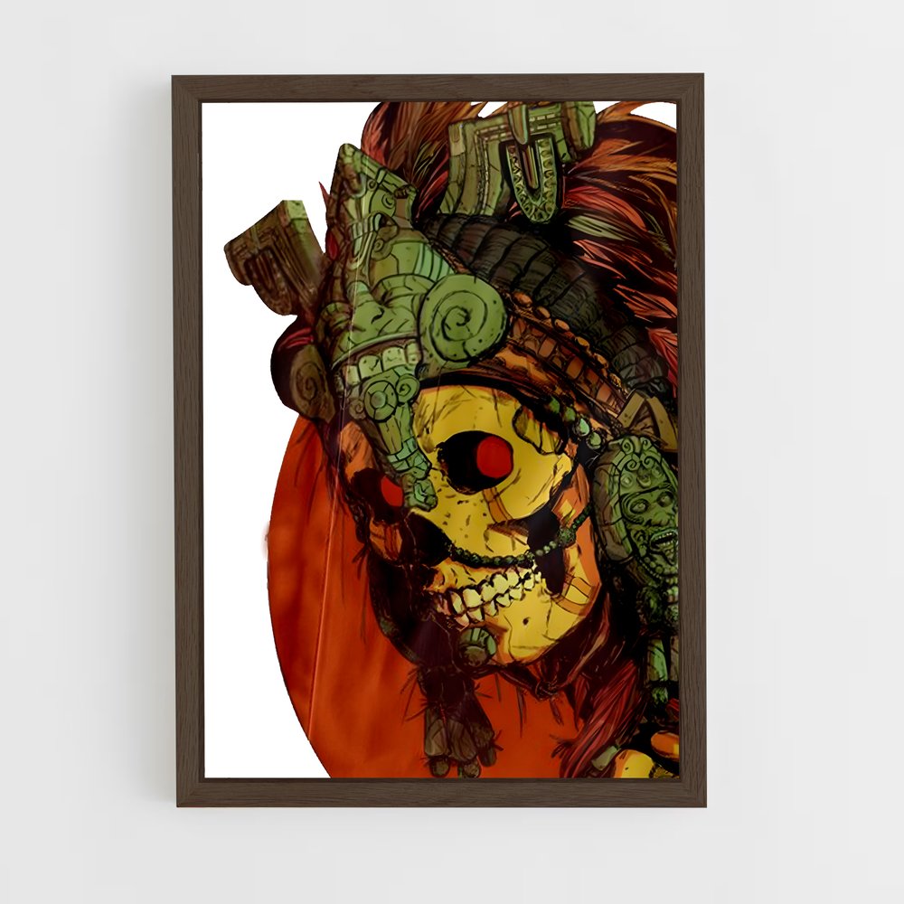 ap-aztec mythology-1 cadre Bois foncé