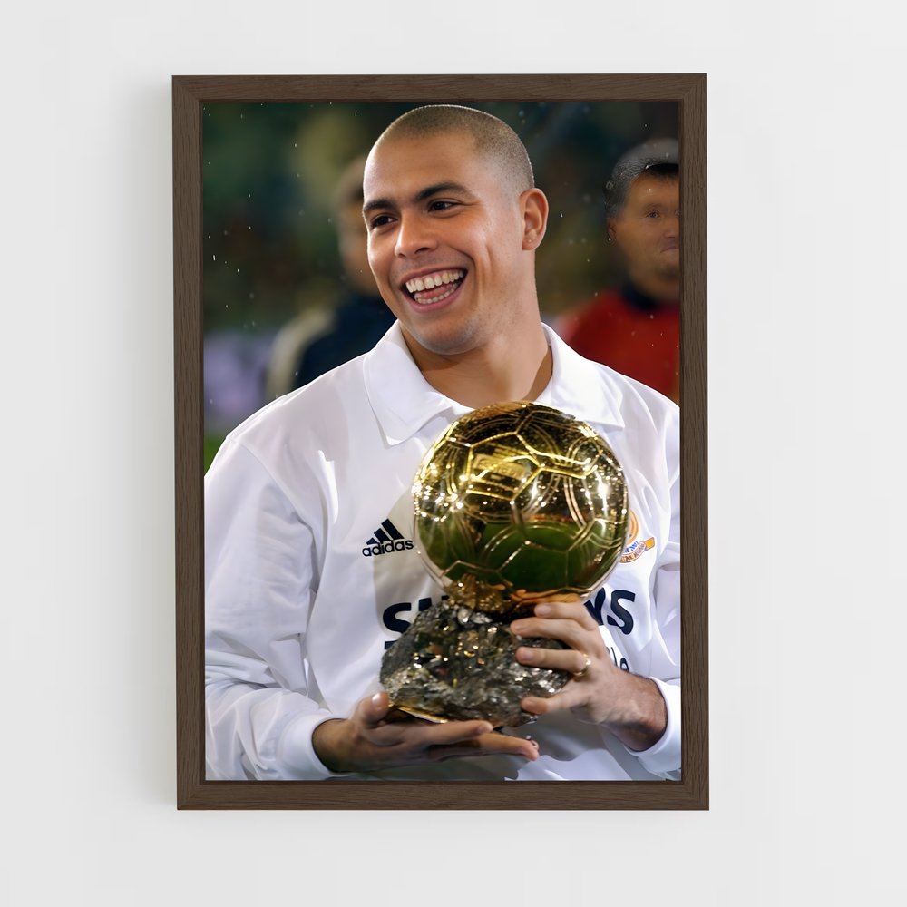 ap-ballon d'or-6 cadre Bois foncé