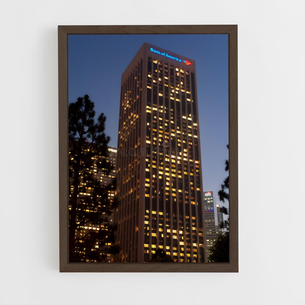 ap-bank of america-3 cadre Bois foncé