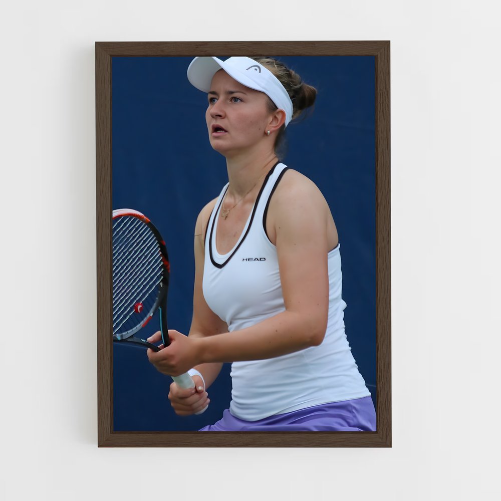 ap-barbora krejcikova-1 cadre Bois foncé