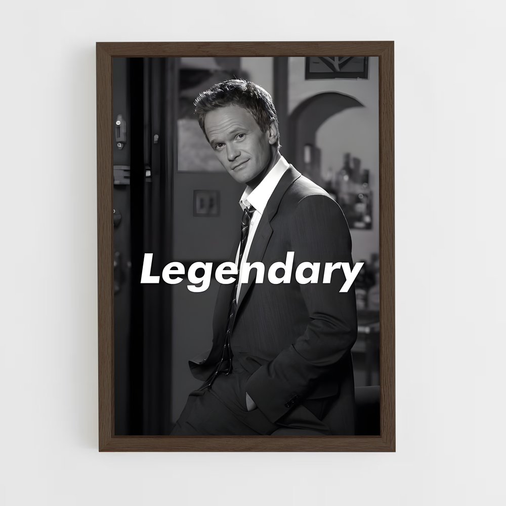 ap-barney stinson-2 cadre Bois foncé