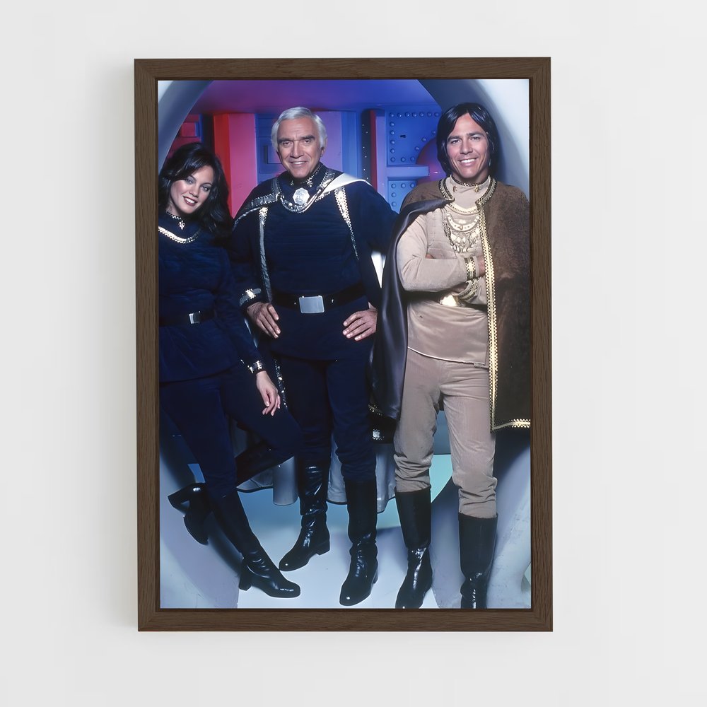 ap-battlestar galactica-4 cadre Bois foncé