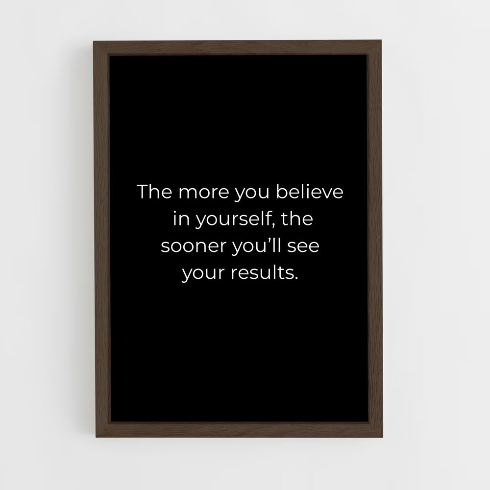 ap-believe in yourself-11 cadre Bois foncé