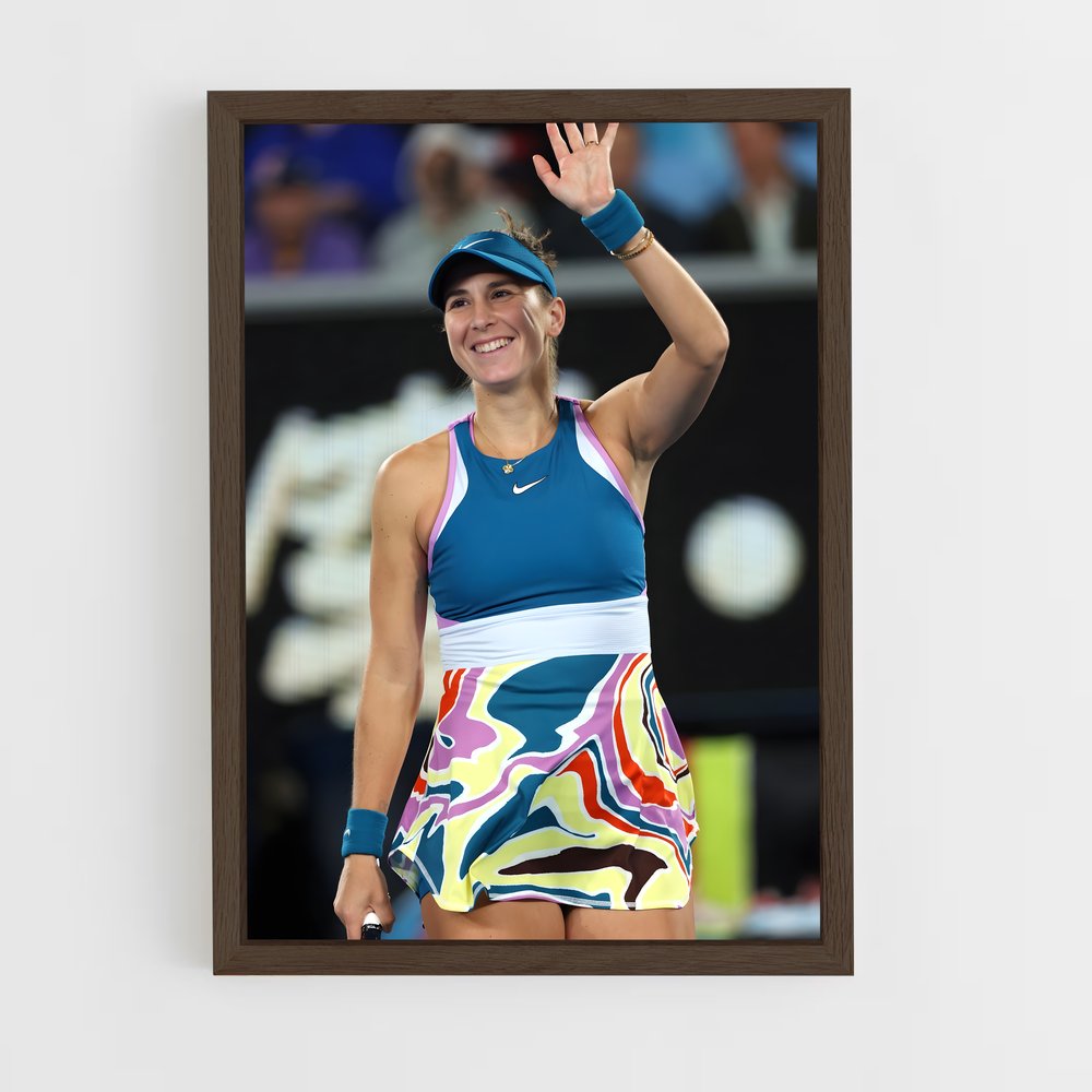 ap-belinda bencic-2 cadre Bois foncé