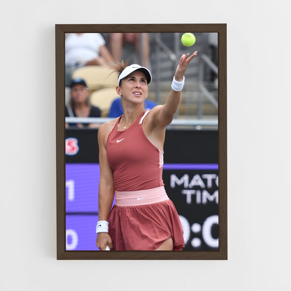 ap-belinda bencic-3 cadre Bois foncé
