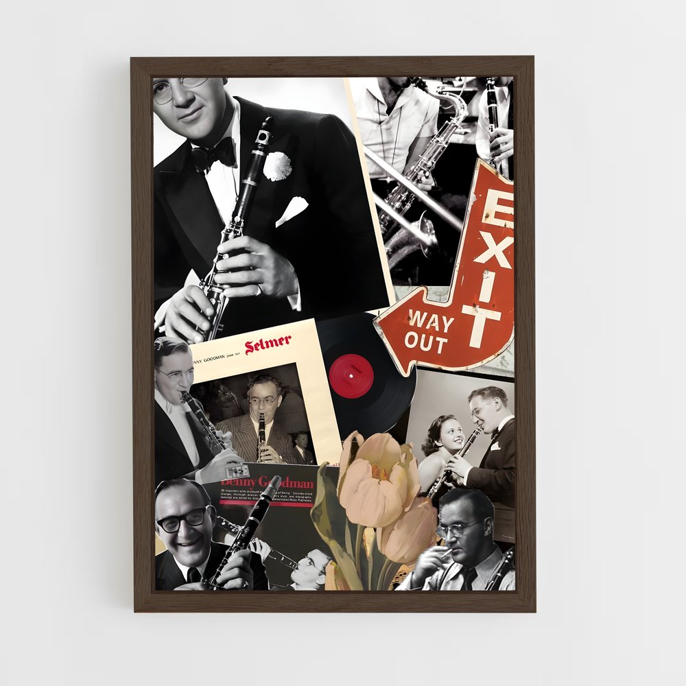 ap-benny goodman-1 cadre Bois foncé