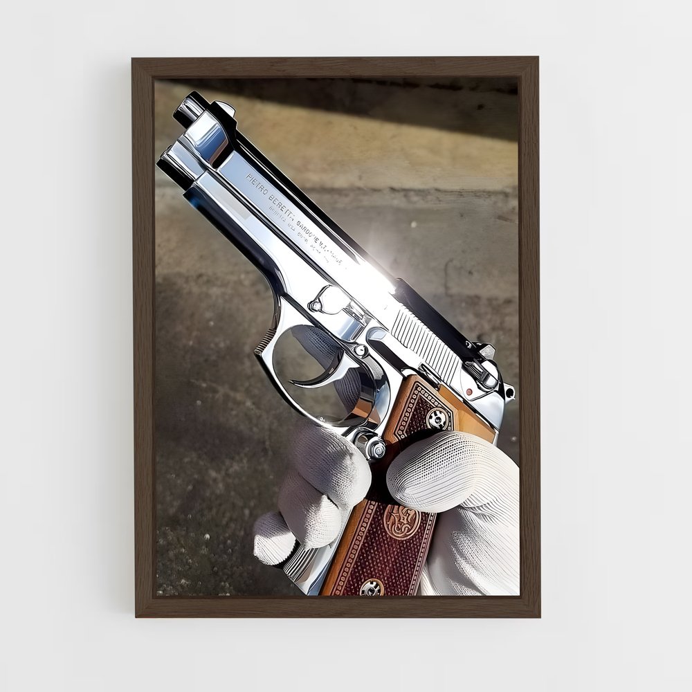 ap-beretta 92-4 cadre Bois foncé