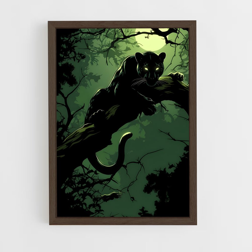 ap-black panther-25 cadre Bois foncé