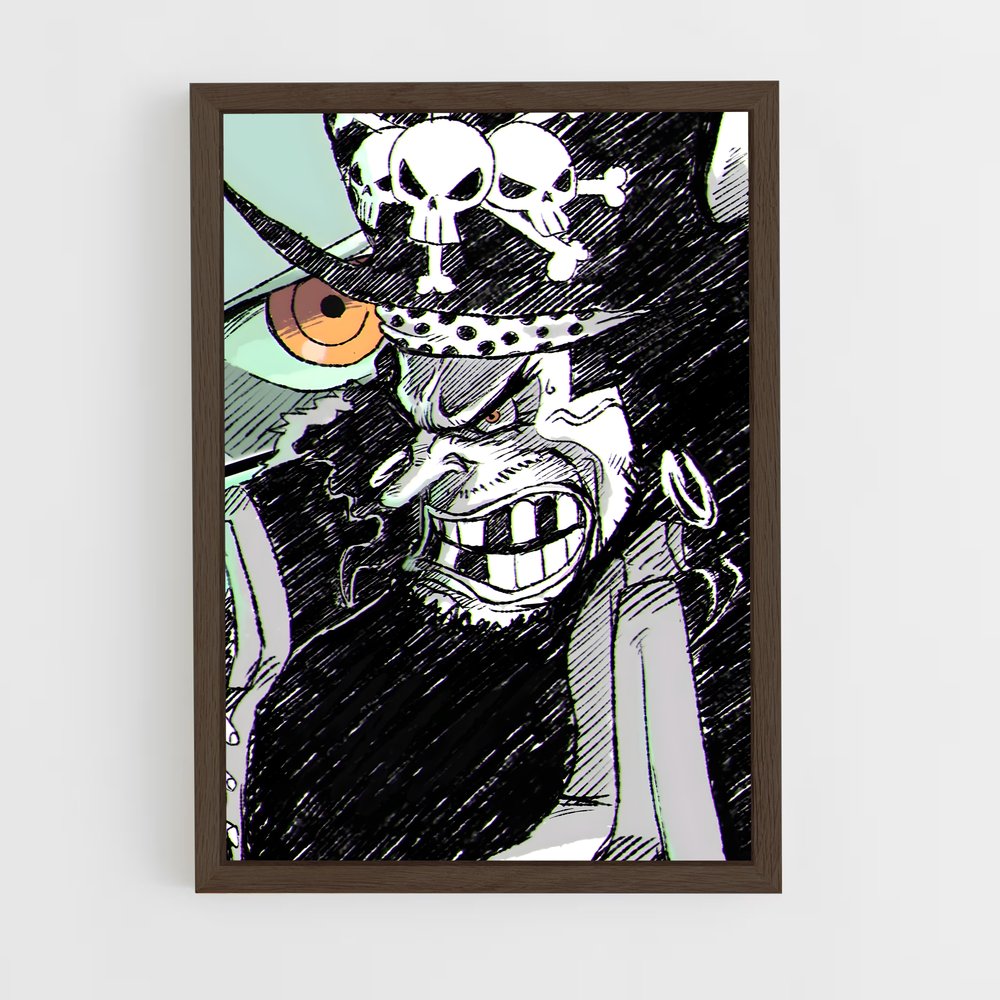 ap-blackbeard-9 cadre Bois foncé