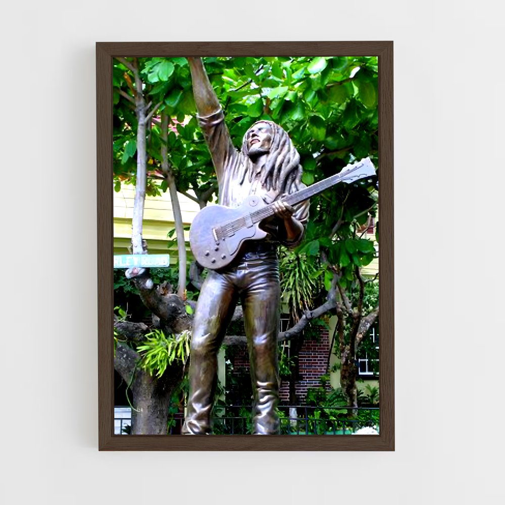 ap-bob marley museum-1 cadre Bois foncé