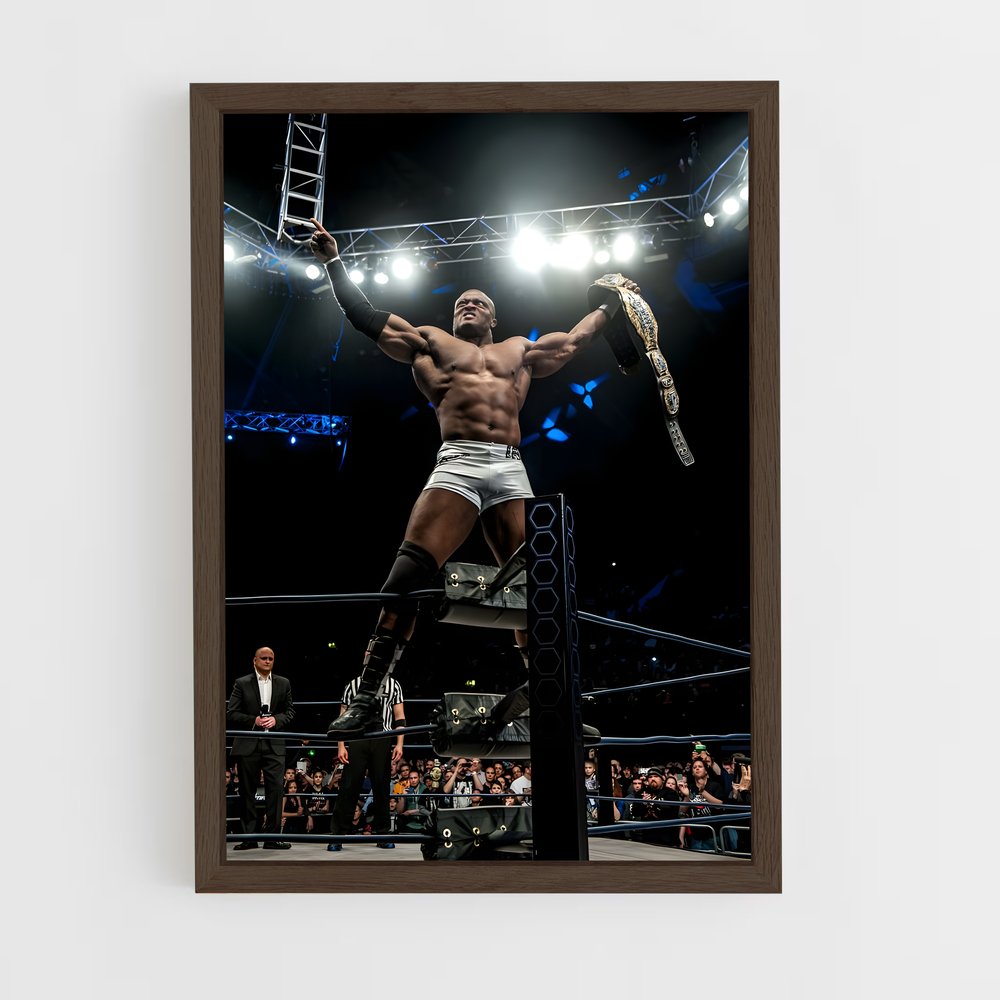 ap-bobby lashley-8 cadre Bois foncé