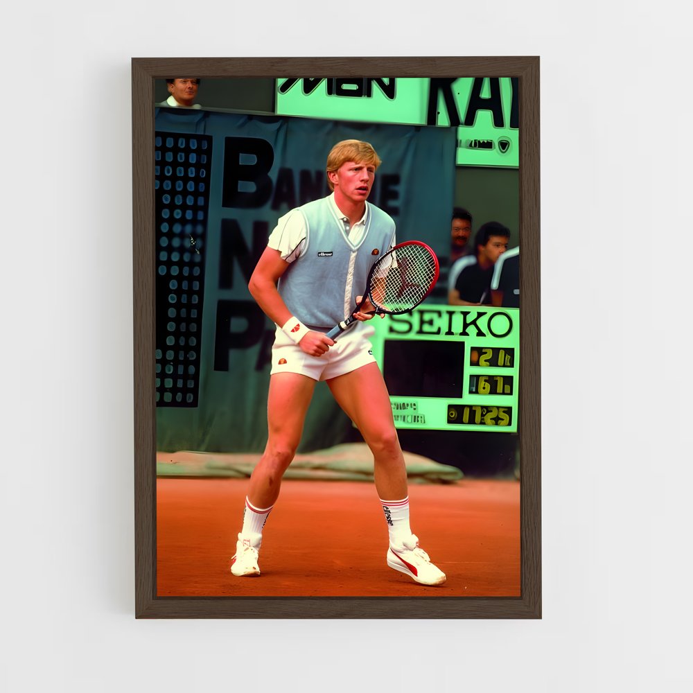 ap-boris becker-1 cadre Bois foncé