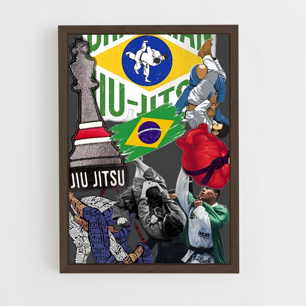 ap-brazilian jiu-jitsu-5 cadre Bois foncé