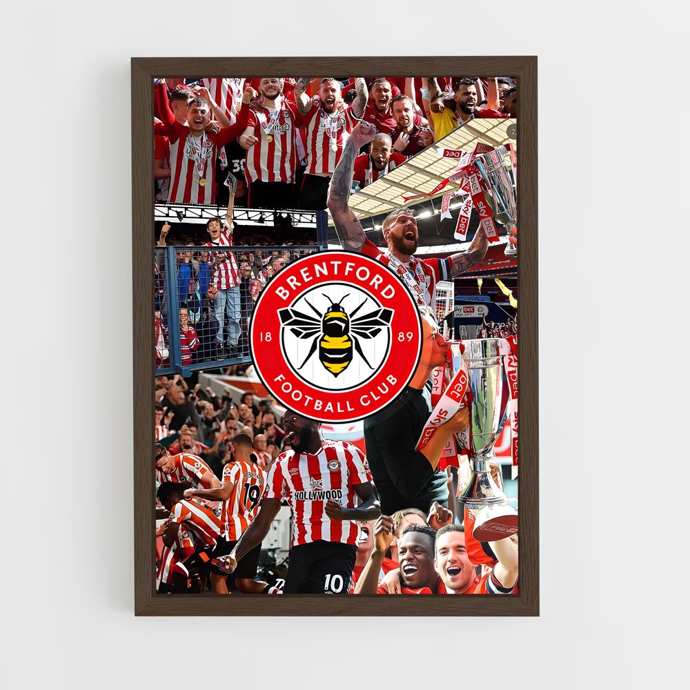 ap-brentford fc-1 cadre Bois foncé