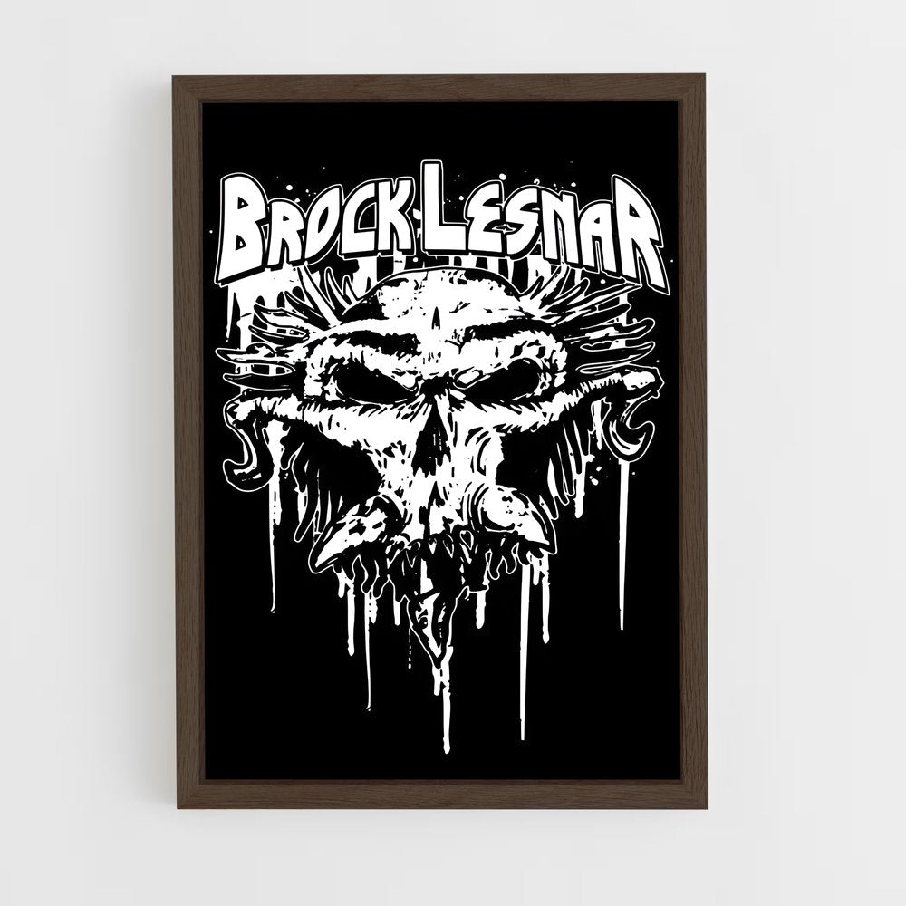ap-brock lesnar-9 cadre Bois foncé