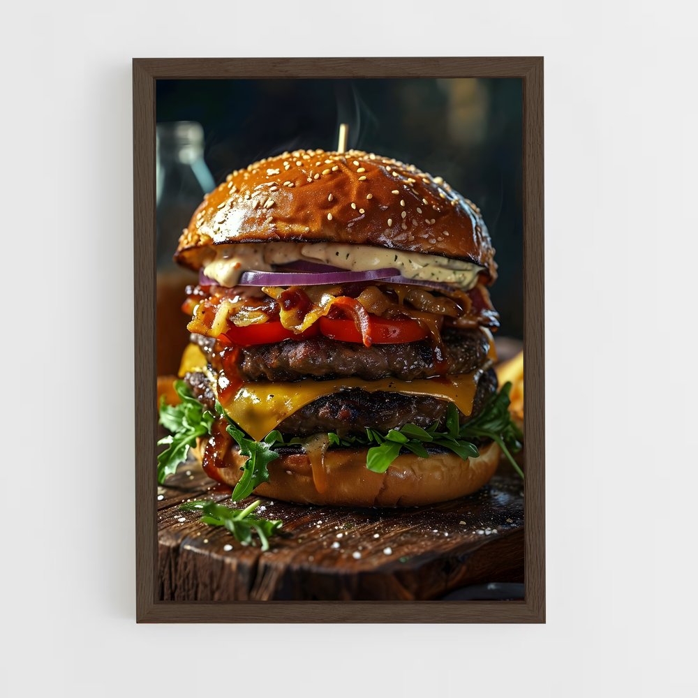 ap-burger-6 cadre Bois foncé