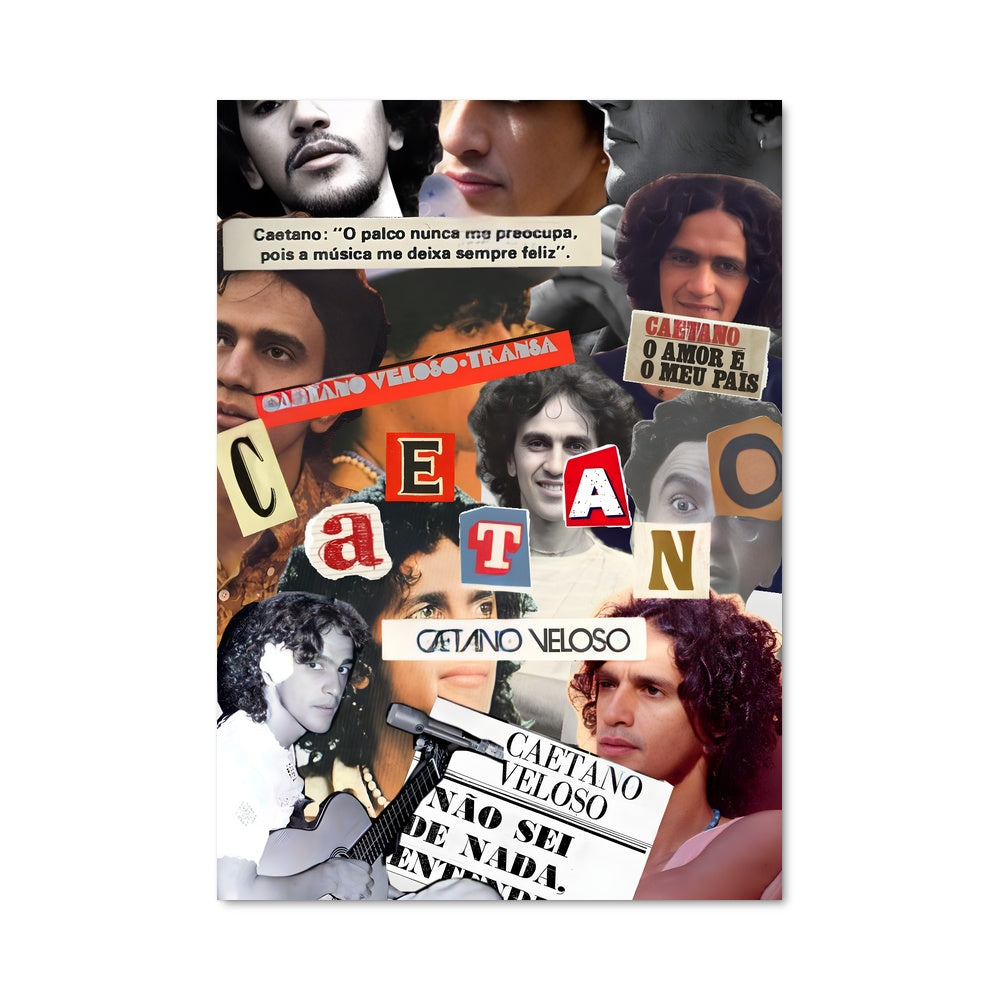 Poster Caetano en Couleurs