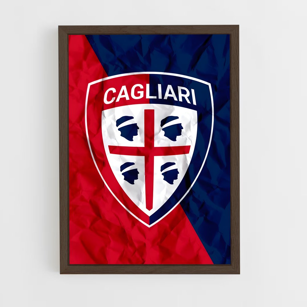 ap-cagliari calcio-3 cadre Bois foncé