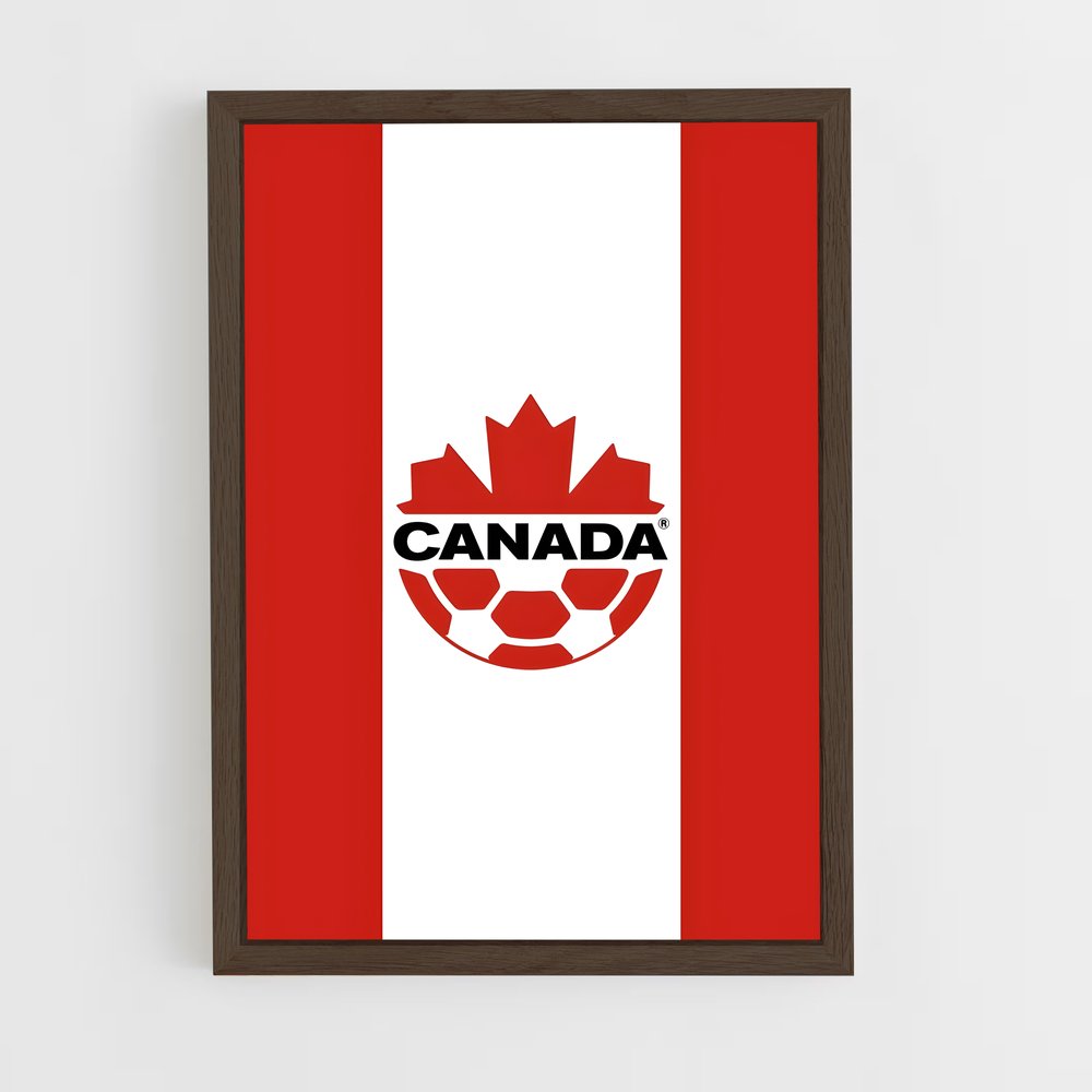 ap-canada national football team-1 cadre Bois foncé