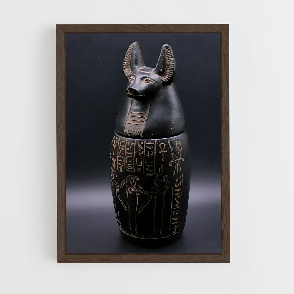 ap-canopic jars-1 cadre Bois foncé