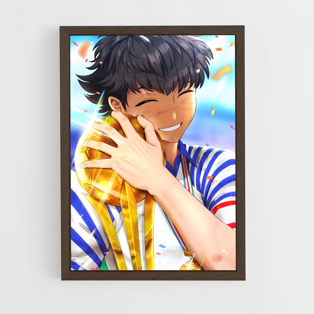 ap-captain tsubasa-6 cadre Bois foncé