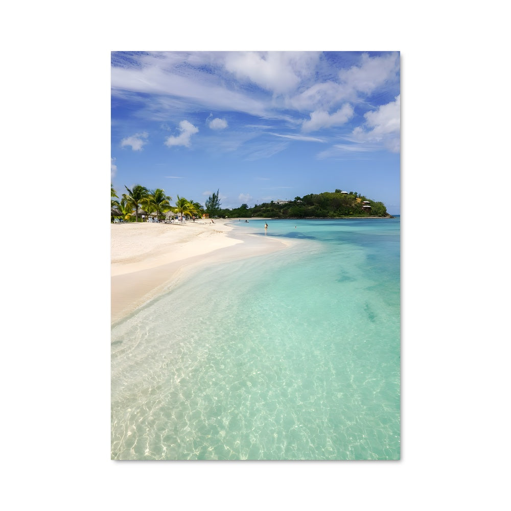 Poster Caribbean beach 94414