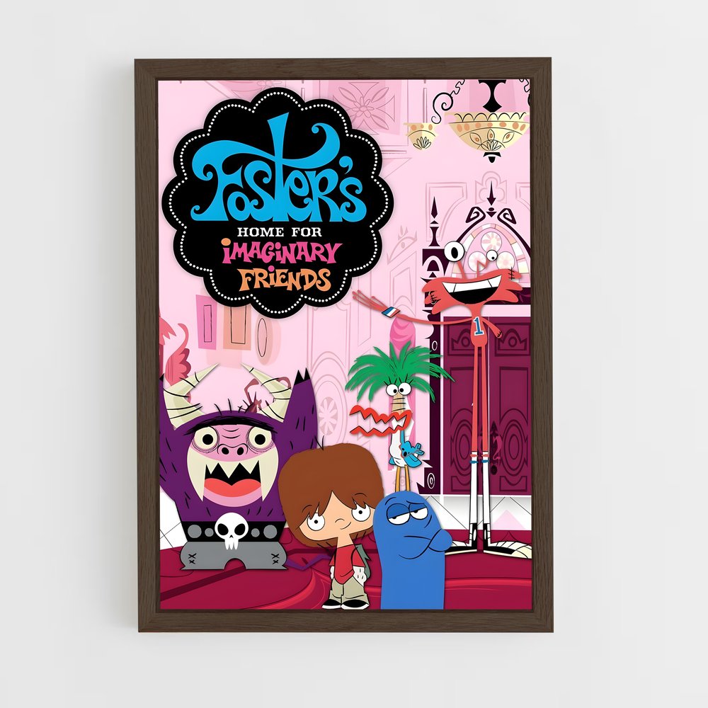 ap-cartoon network-6 cadre Bois foncé