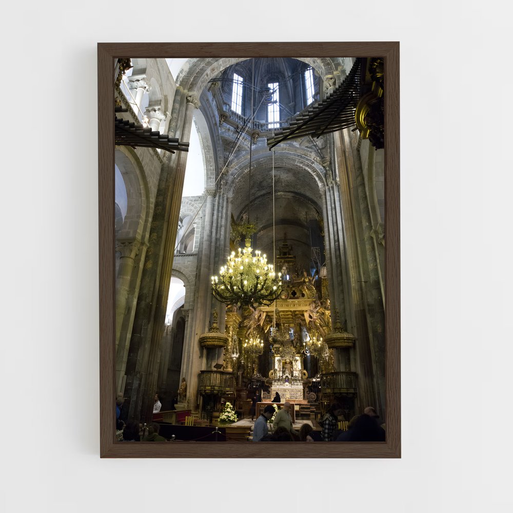ap-cathedral santiago-5 cadre Bois foncé